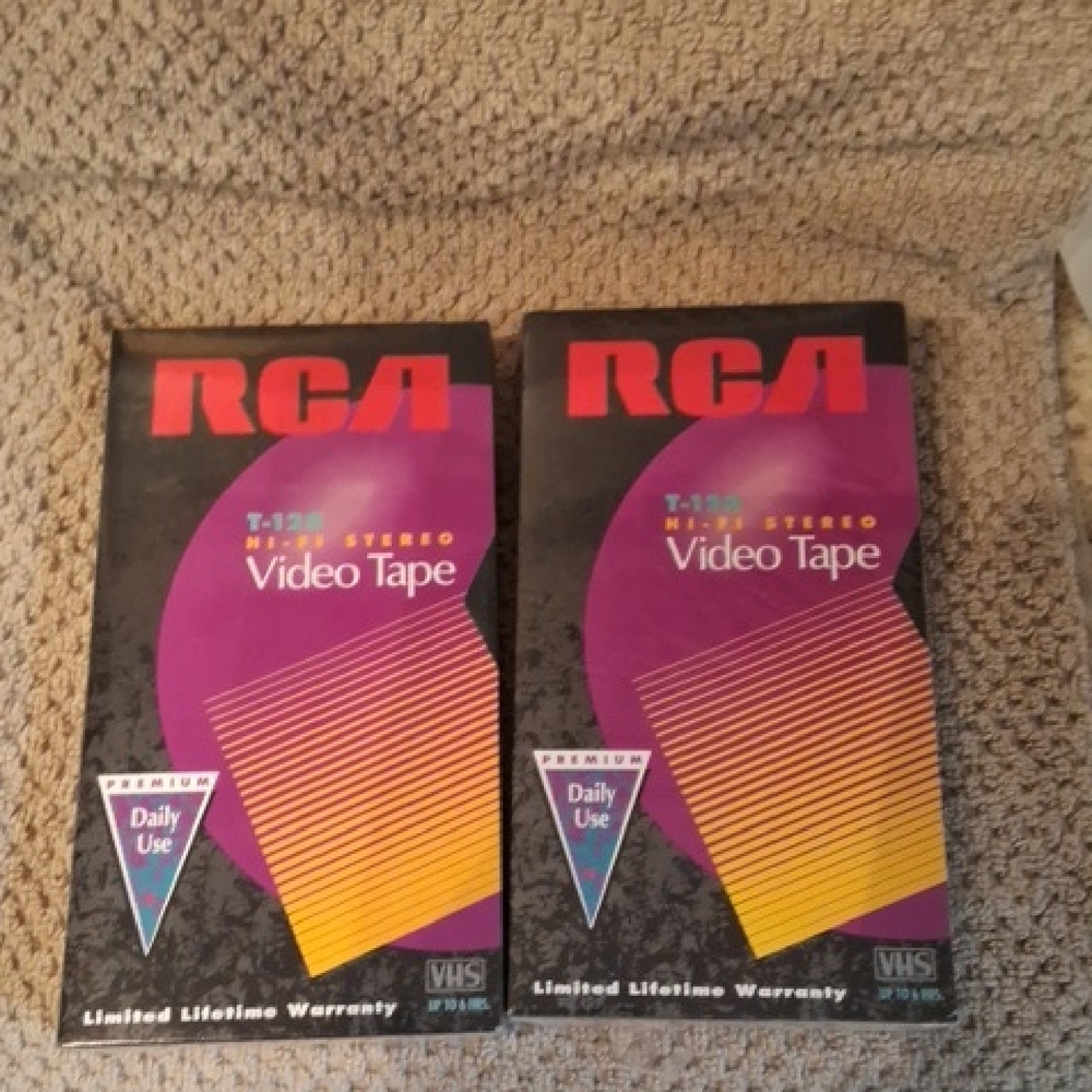 RCA Purple & Black Video Tape (VHS) - 2 Pack